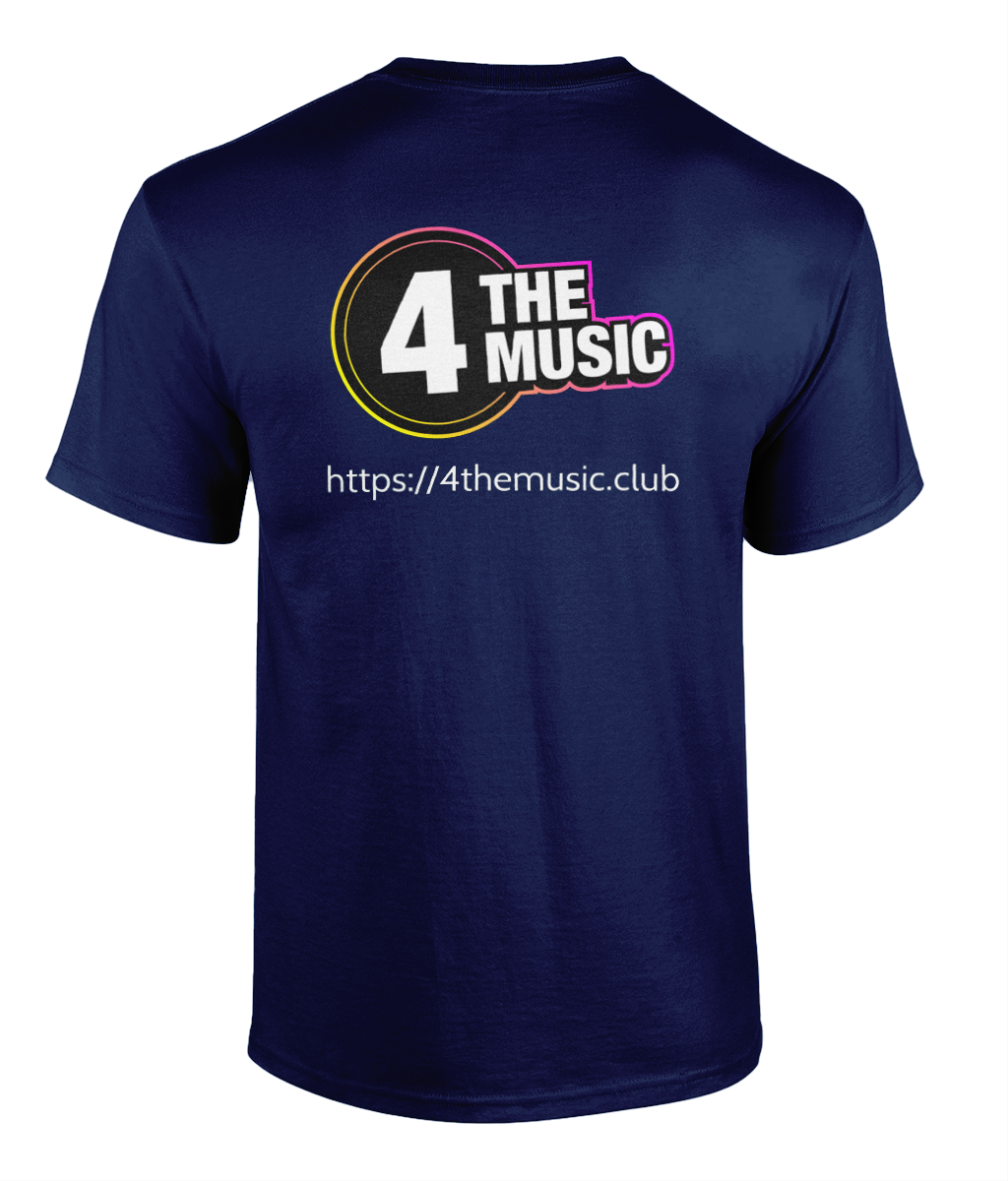 Unisex - Gildan Heavy Cotton Unisex T-Shirt Dog v3 4TheMusic - Navy